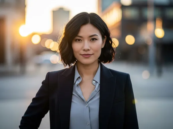 Centered composition portrait example — subject placed in the exact middle for a symmetrical, formal, iconic framing with equal visual weight on both sides (before rule of thirds portrait composition).