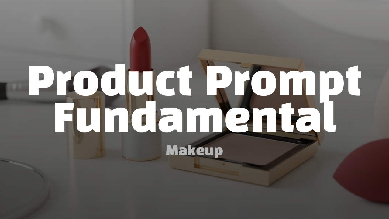 Makeup Prompts: Vanity Scenes, Editorial Flat Lays, Swatch Moments, Banner Layouts