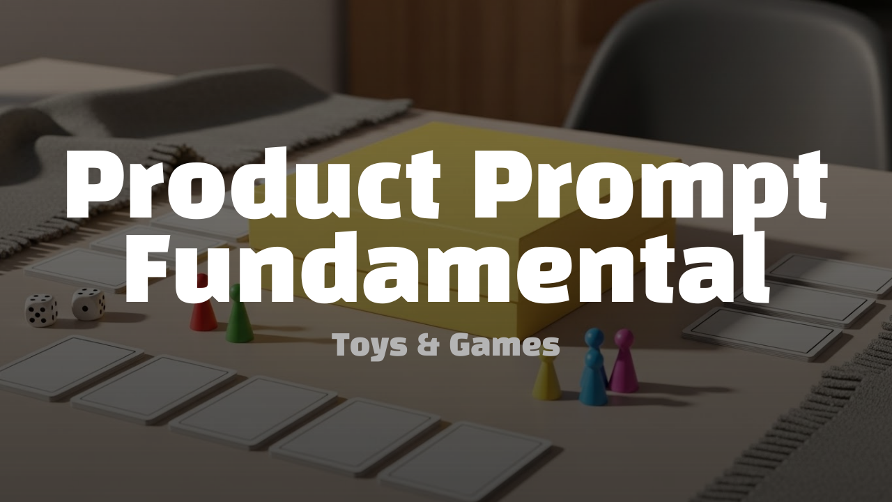 Toys & Games Prompts: Play Scenes, Color Sets, Clean Packaging, Banner Layouts