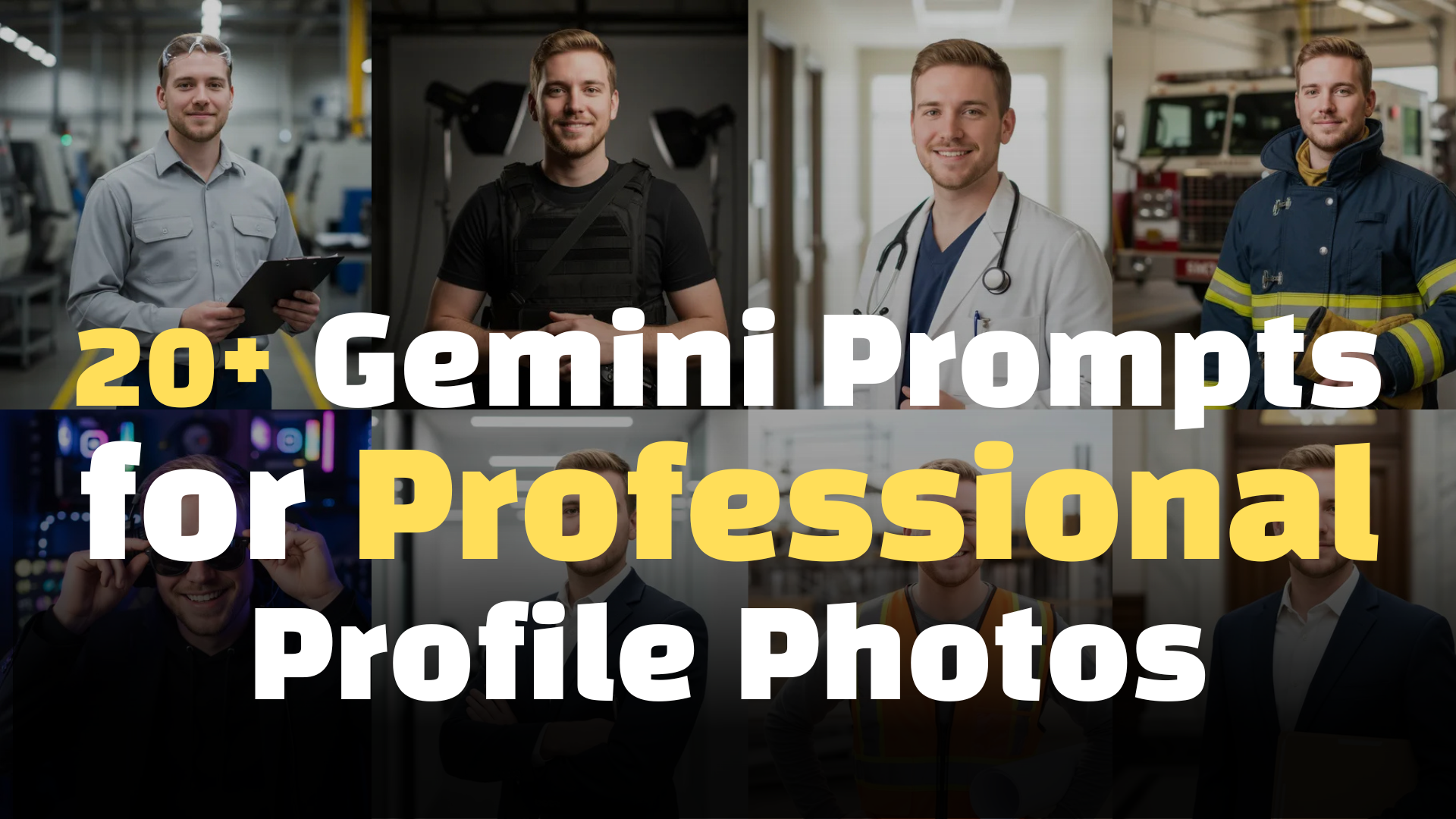 20+ Gemini Prompts for Proud, Role-Based Professional Profile Photos